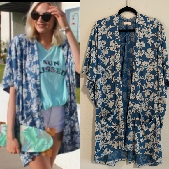Known Supply Women Boho Cardigan XXL Floral Organic Cotton Longline Oversized - Picture 1 of 16